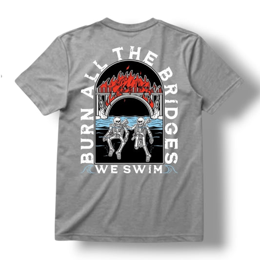 ((PRE-ORDER)) WE SWIM TEE (HEATHER GREY)