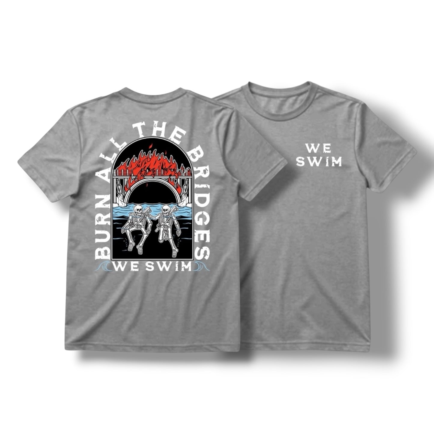 ((PRE-ORDER)) WE SWIM TEE (HEATHER GREY)