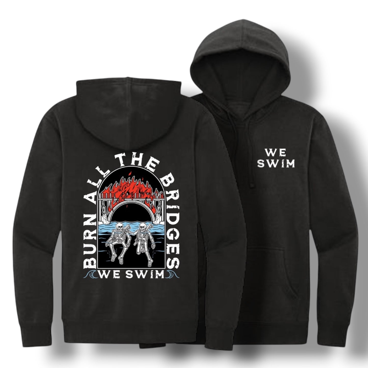 ((PRE-ORDER)) WE SWIM HOODIE (BLACK)