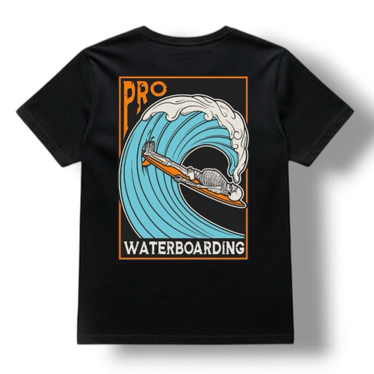 ((PRE-ORDER)) WATERBOARDING TEE (BLACK)