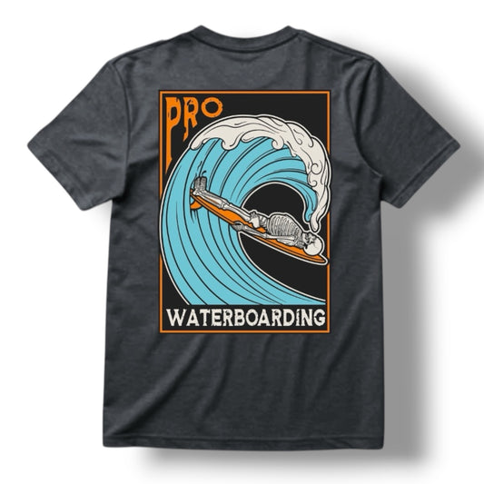 ((PRE-ORDER)) WATERBOARDING TEE (HEATHER GREY)