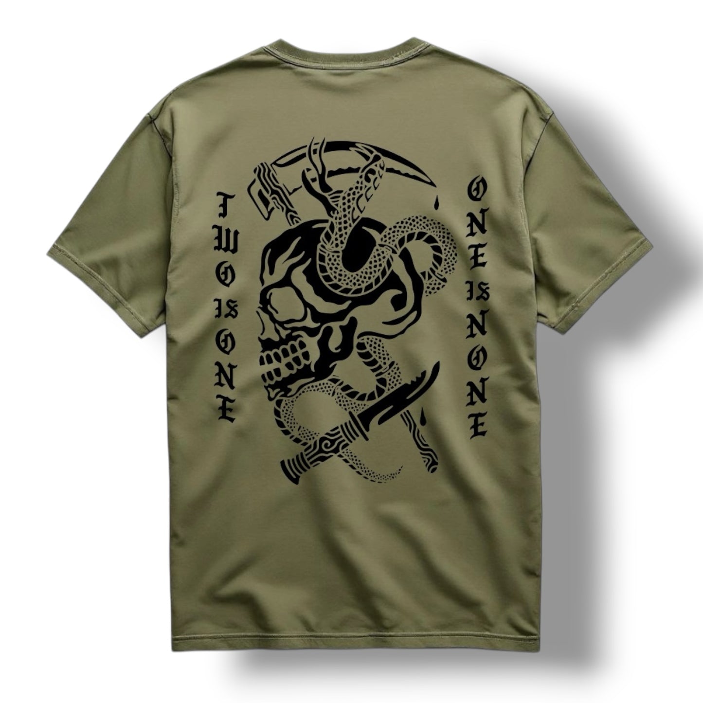 ((PRE-ORDER)) ONE IS NONE TEE (MIL GREEN)
