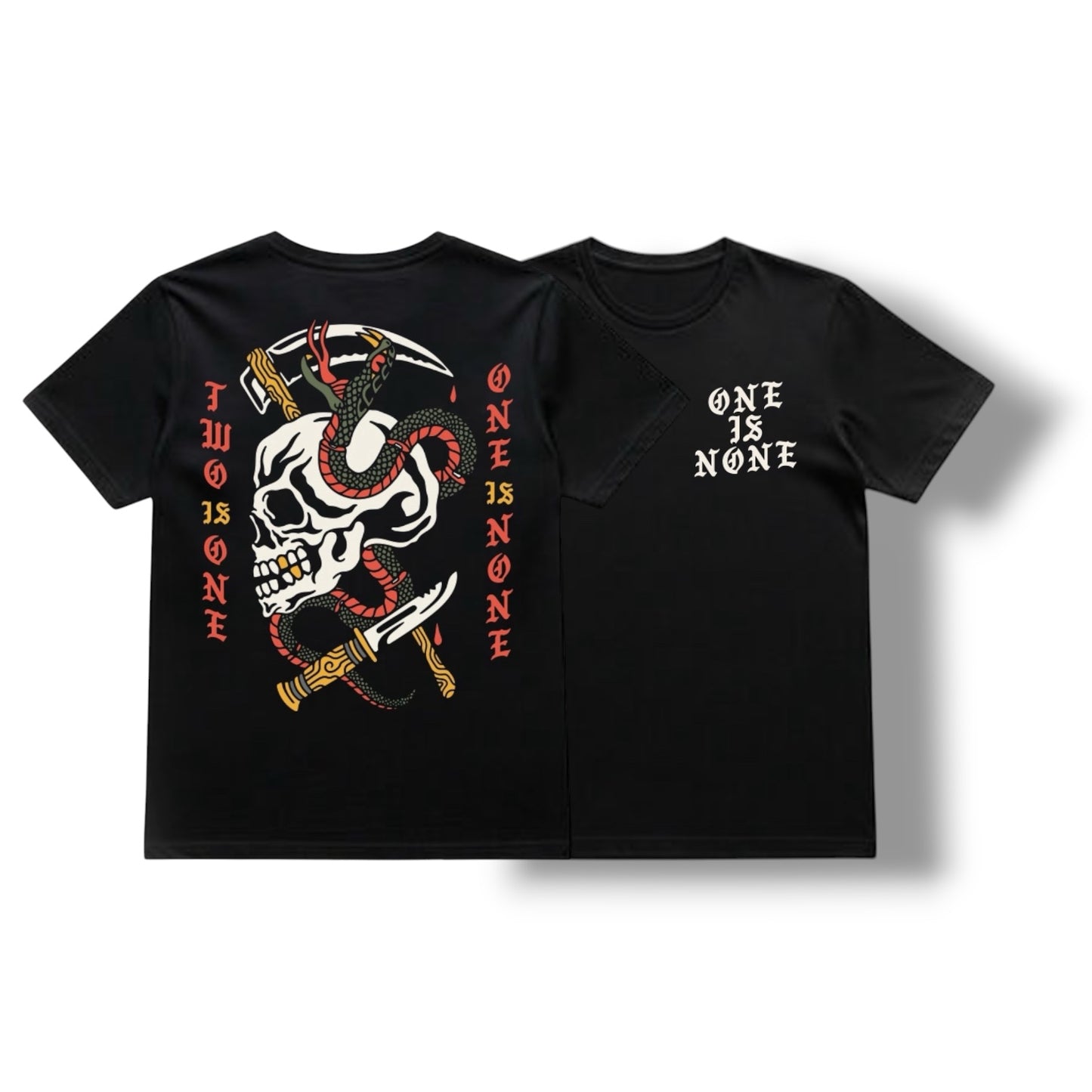 ((PRE-ORDER)) ONE IS NONE TEE (BLACK FULL COLOR)