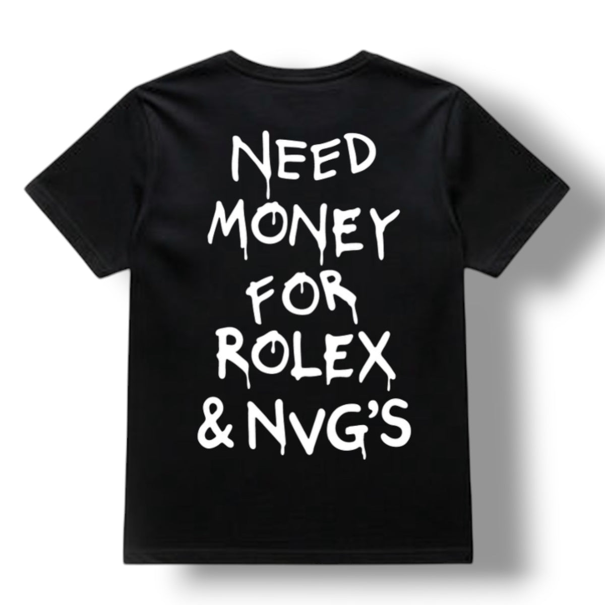 ((PRE-ORDER)) "NEED MONEY" TEE (BLACK)