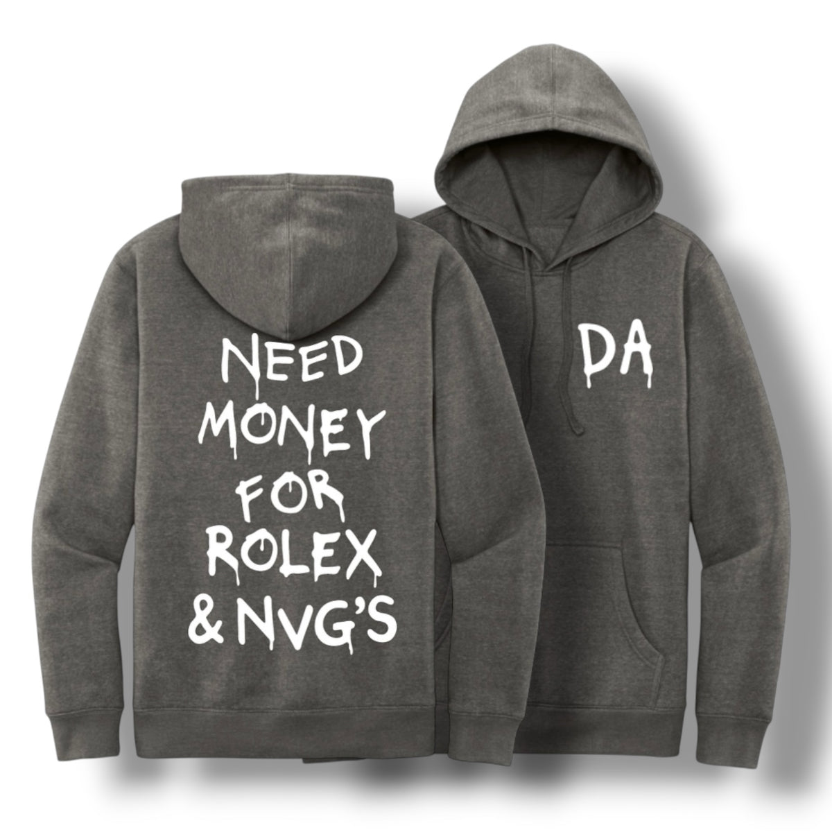 ((PRE-ORDER)) "NEED MONEY" HOODIE (GRAY)