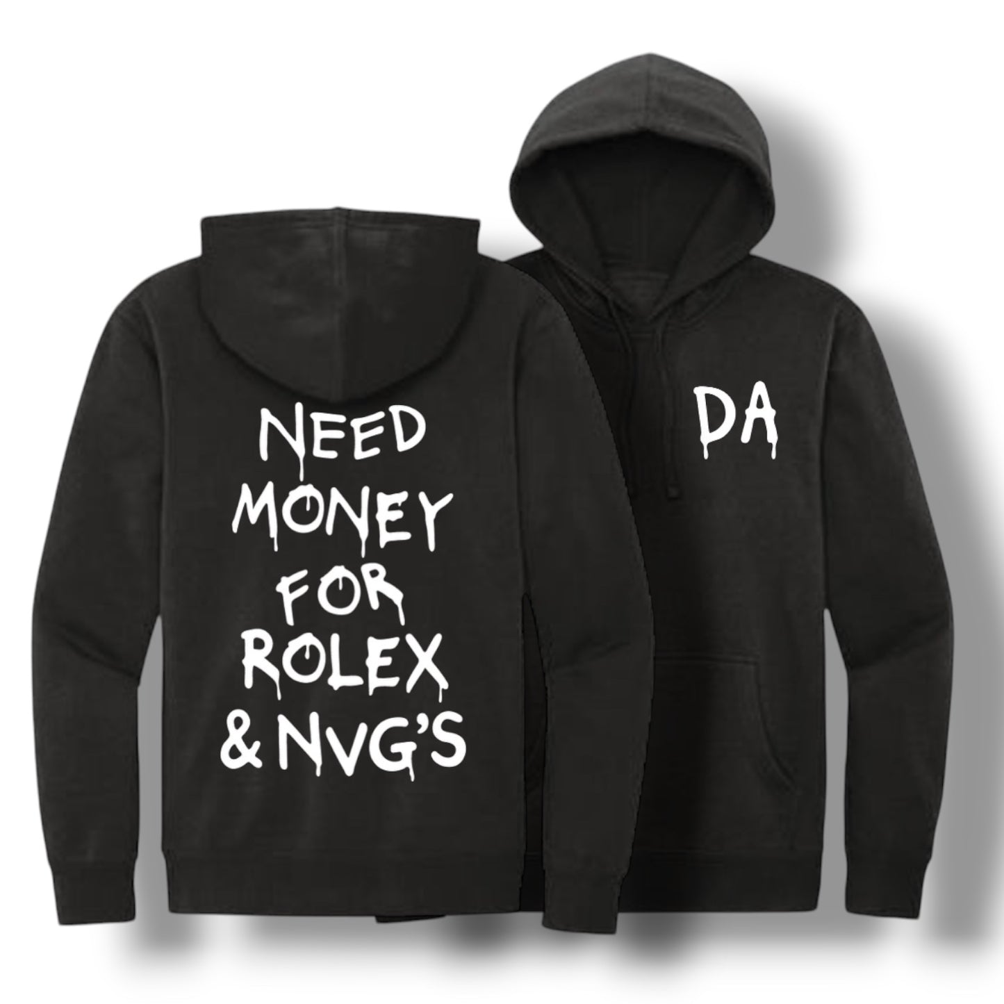 ((PRE-ORDER)) "NEED MONEY" HOODIE (BLACK)