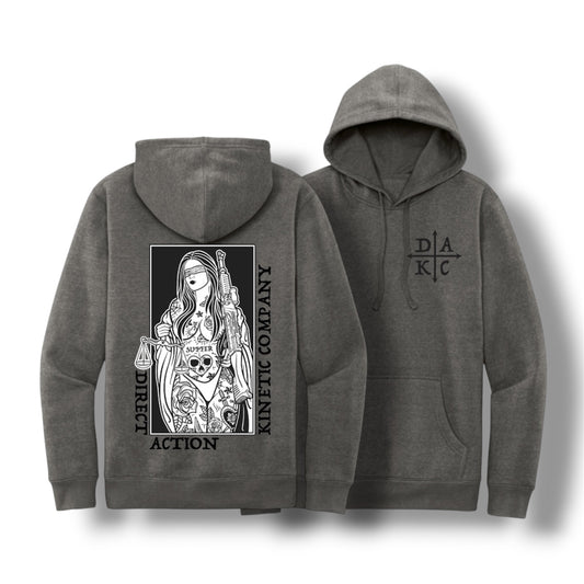 ((PRE-ORDER)) "BLIND JUSTICE" HOODIE (GREY)