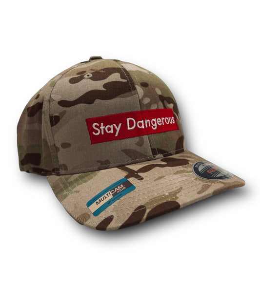 "STAY DANGEROUS" FITTED HAT