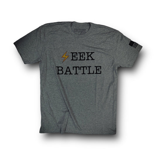 “SEEK BATTLE” TEE (HEATHER GREY)