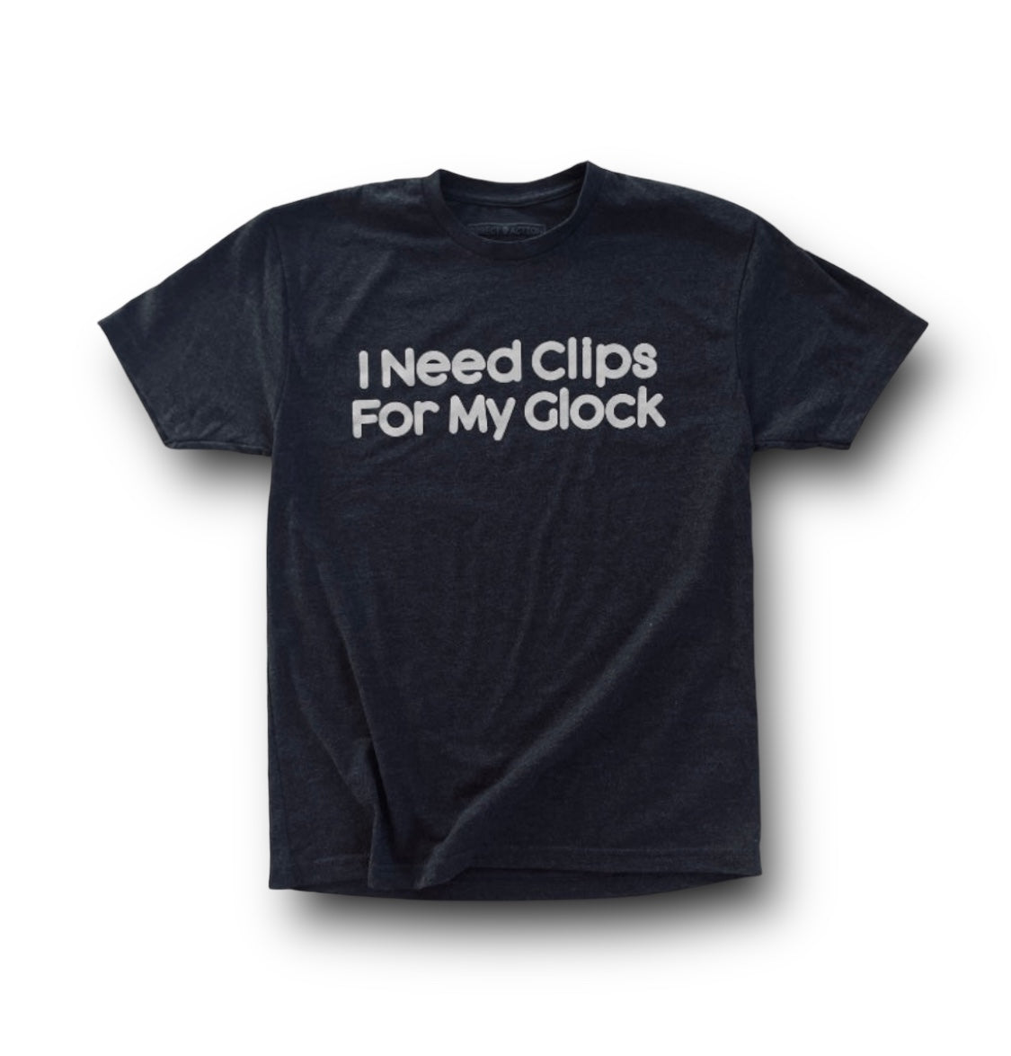 "CLIPS FOR MY GLOCK" TEE (HEATHER CHARCOAL)