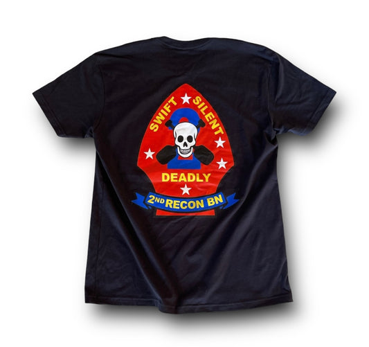 2nd Recon T-Shirt (Black) Amphib Recon