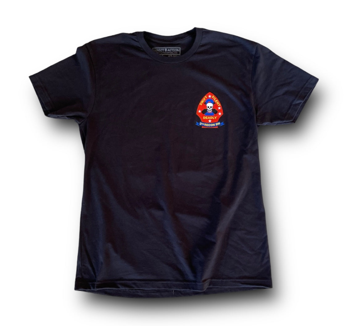 2nd Recon T-Shirt (Black) Amphib Recon