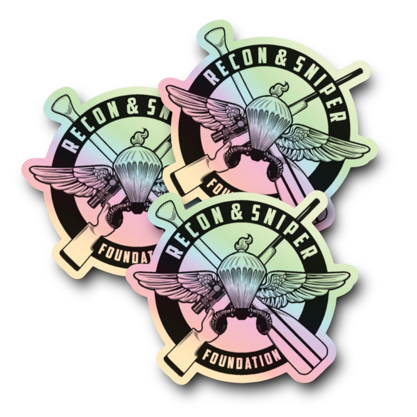 HOLOGRAPHIC RECON SNIPER FOUNDATION 3IN STICKER