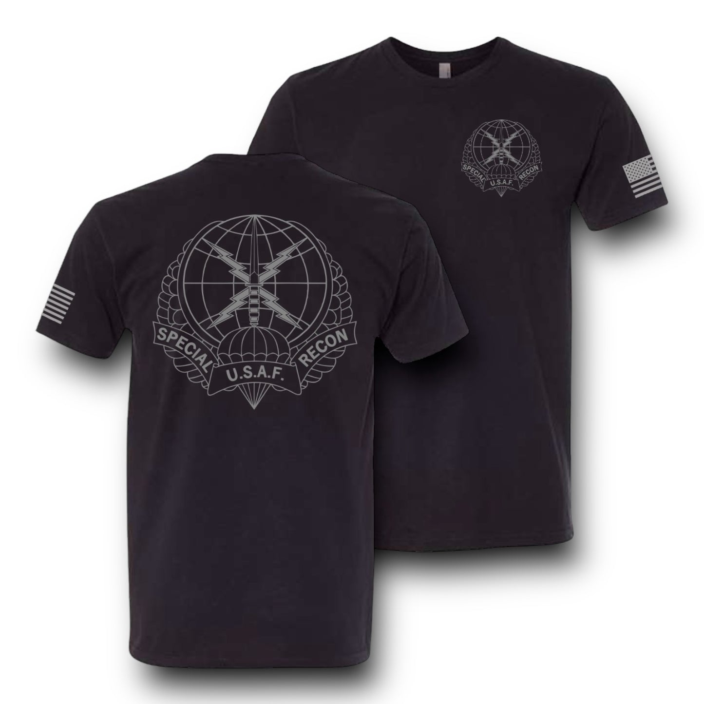 ((PRE-ORDER)) AIR FORCE SPECIAL RECON TEES (BLACK / TAN)