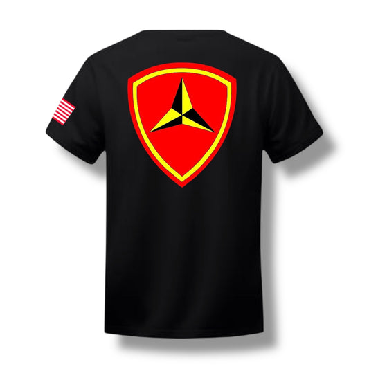 ((PRE-ORDER)) 3RD MAR DIV TEE (BLACK)