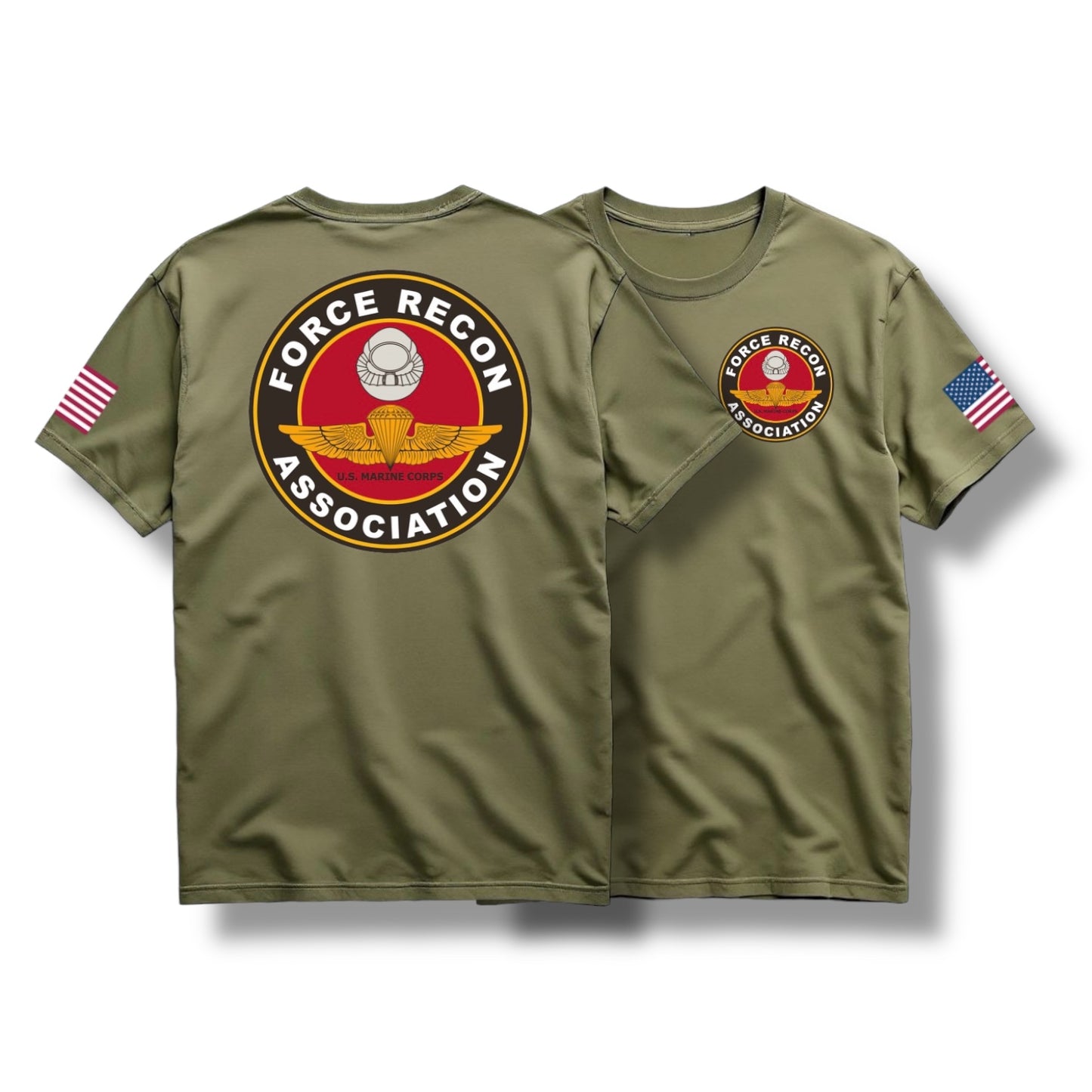 FRA OG LOGO TEES (MIL GREEN)