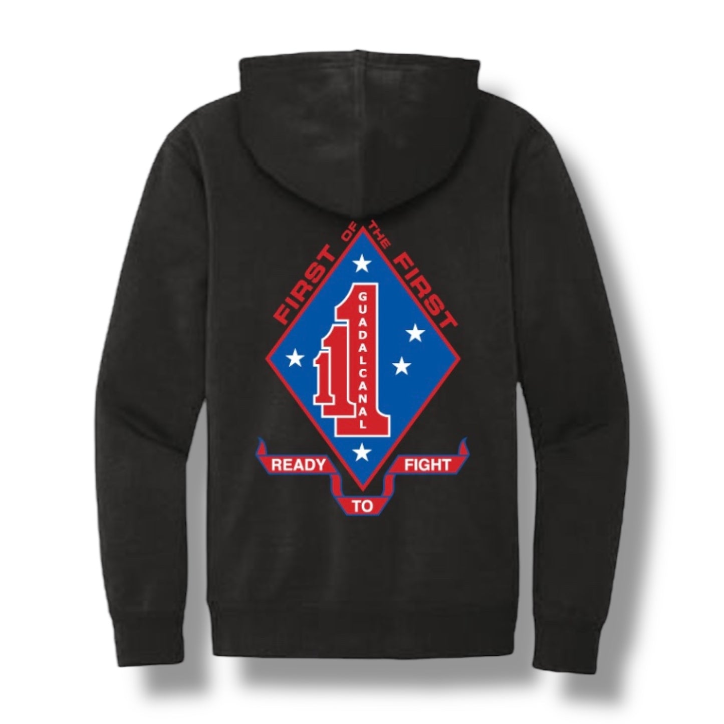 ((PRE-ORDER)) 1ST BN 1ST MAR HOODIE (BLACK)