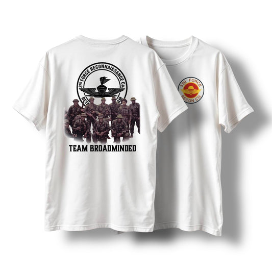 ((PRE-ORDER)) 3RD FORCE "TM BROADMINDED" TEE (WHITE)