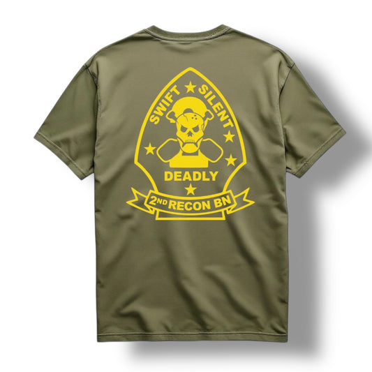 2ND RECON TEE (MIL GREEN / GOLD)