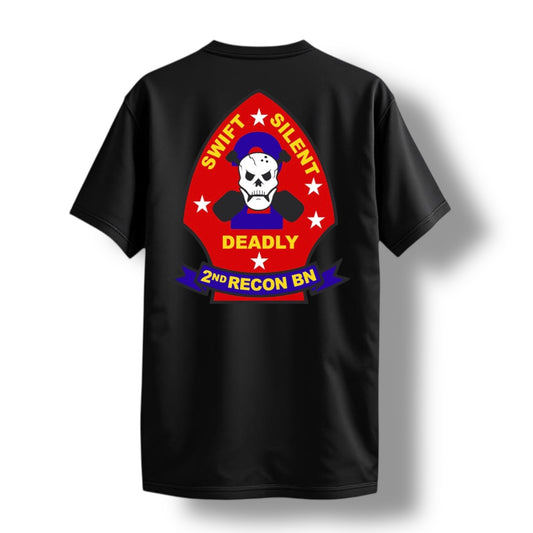 2nd Recon T-Shirt (Black) Amphib Recon