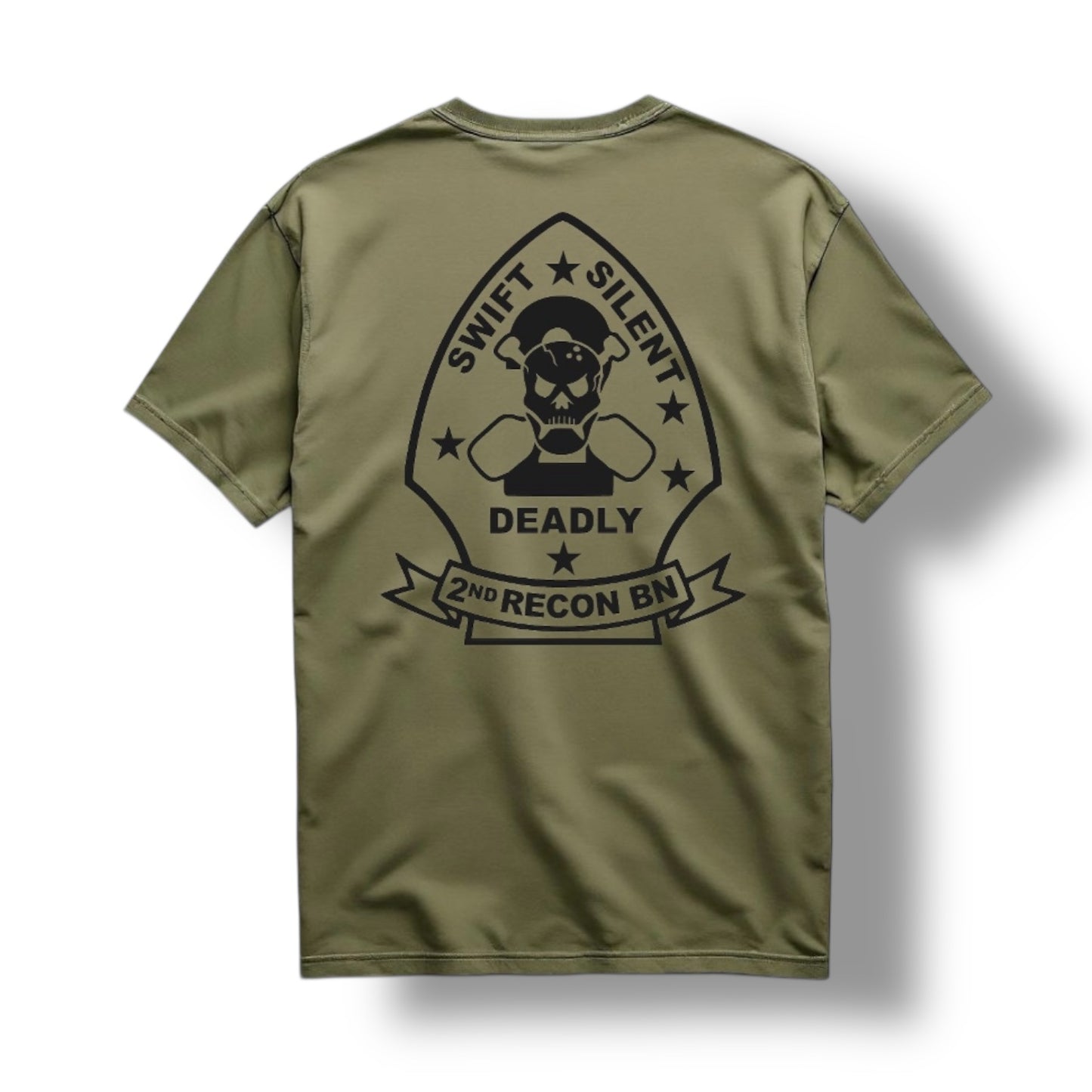 2ND RECON TEE (MIL GREEN / BLACK)
