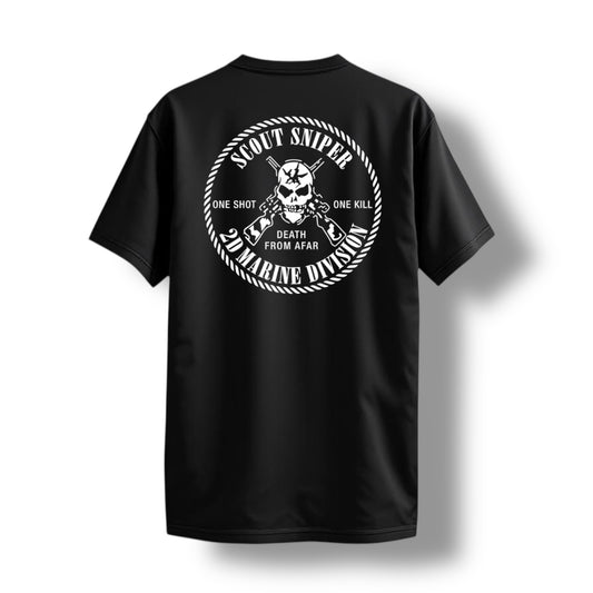 ((PRE-ORDER)) 2ND MAR DIV SNIPER TEE (BLACK)