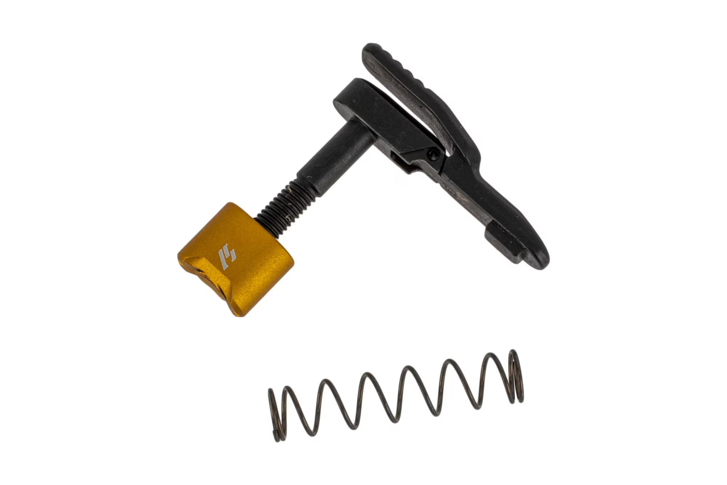 STRIKE INDUSTRIES AMBIDEXTROUS MAGAZINE RELEASE — BLACK / RED / GOLD / FDE
