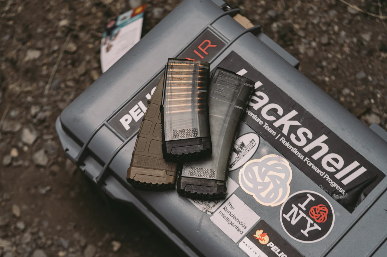 DFCO DOS BOOT™ 3-PACK +2RND BASEPLATE FOR MAGPUL PMAG GEN M3 (10/20/30/40) – BLACK / COYOTE