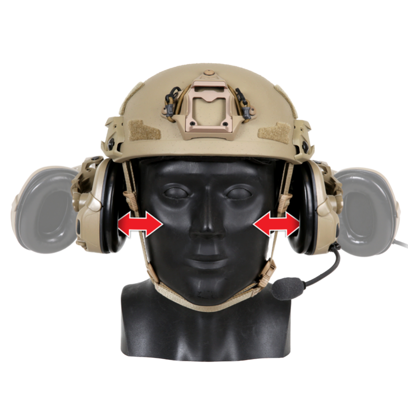 AMP HELMET RAIL MOUNT (VENT MODE)