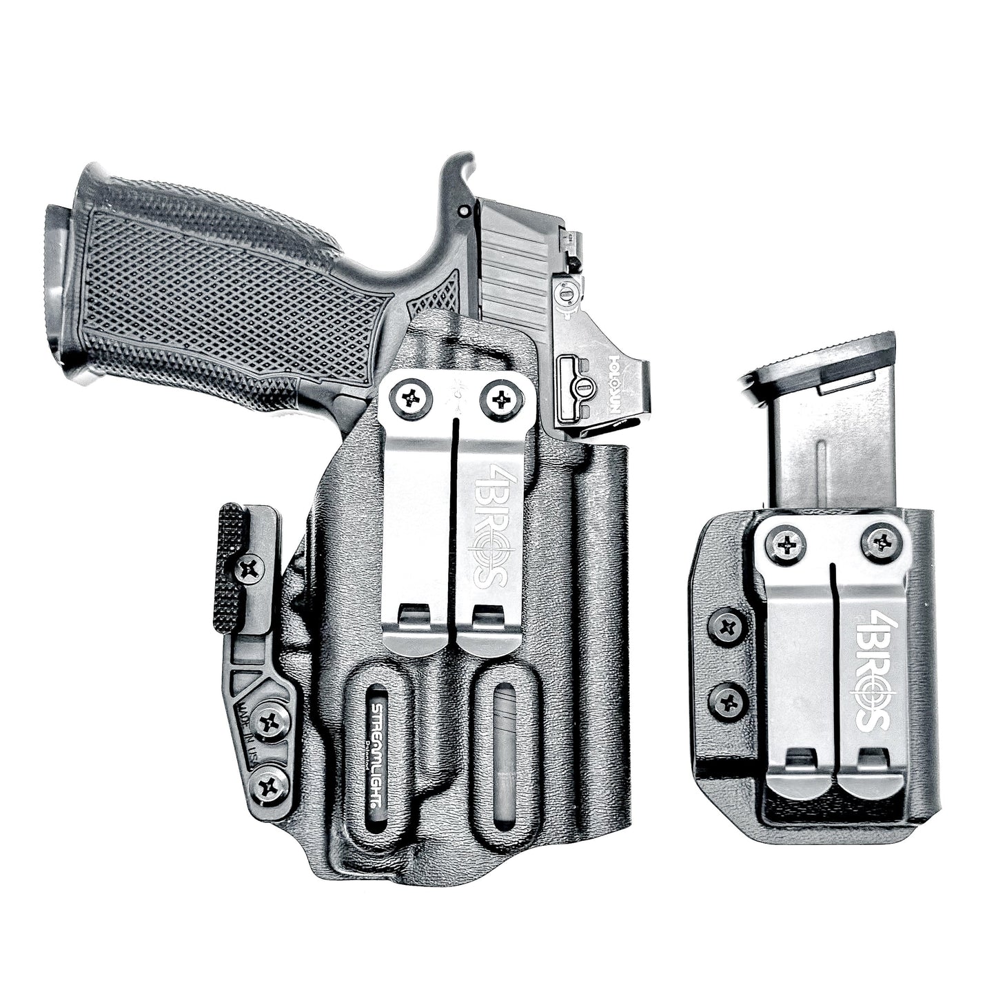 SIG P365-XMACRO & ICARUS PRECISION A.C.E. MODULE & TLR-7 SUB IWB HOLSTER WITH MAGAZINE CARRIER COMBO