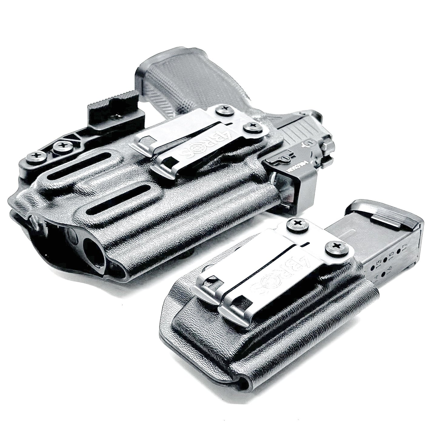 SIG P365-XMACRO & ICARUS PRECISION A.C.E. MODULE & TLR-7 SUB IWB HOLSTER WITH MAGAZINE CARRIER COMBO