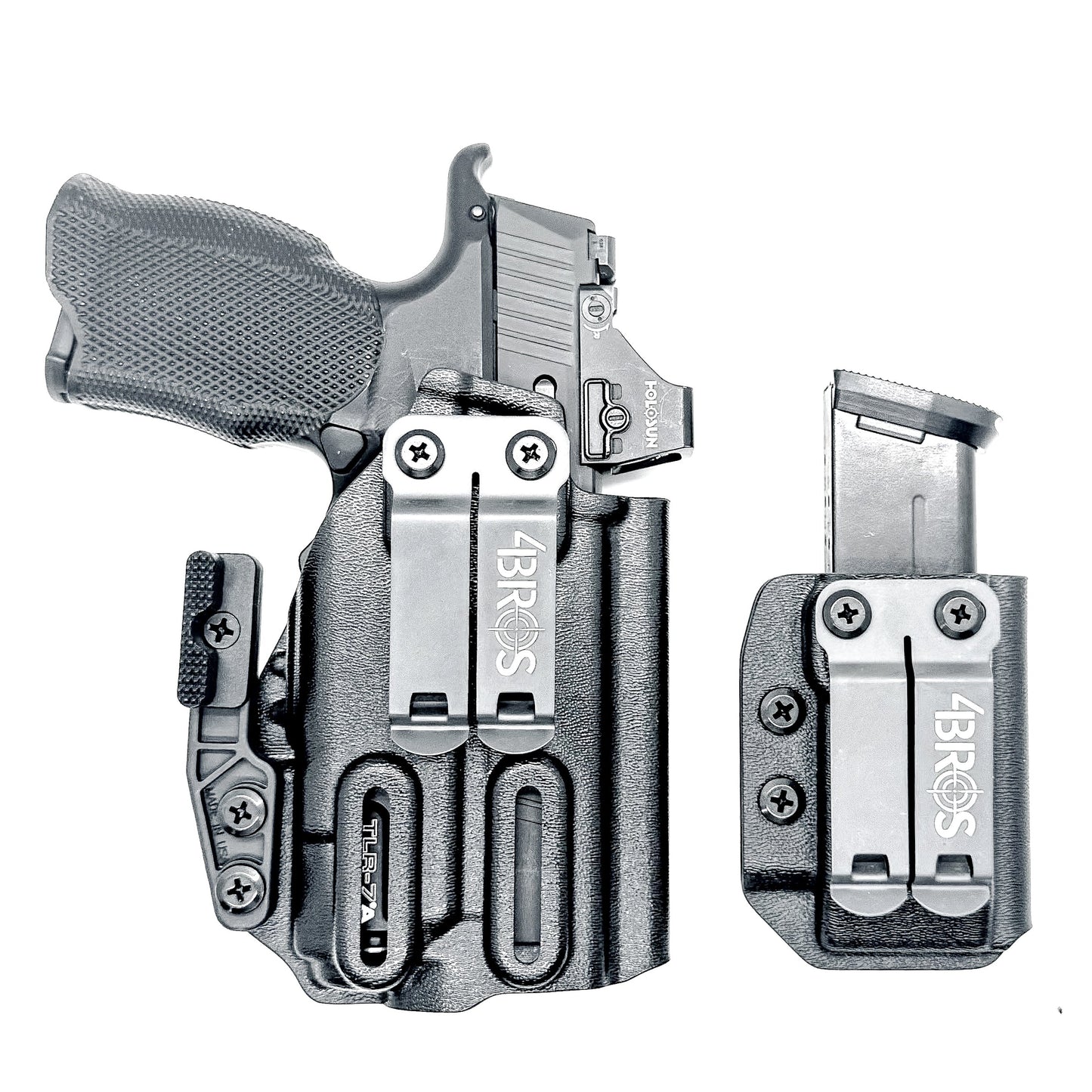 SIG P365XL & ICARUS PRECISION A.C.E MODULE & TLR-7 X/A IWB RH HOLSTER WITH MAGAZINE CARRIER COMBO