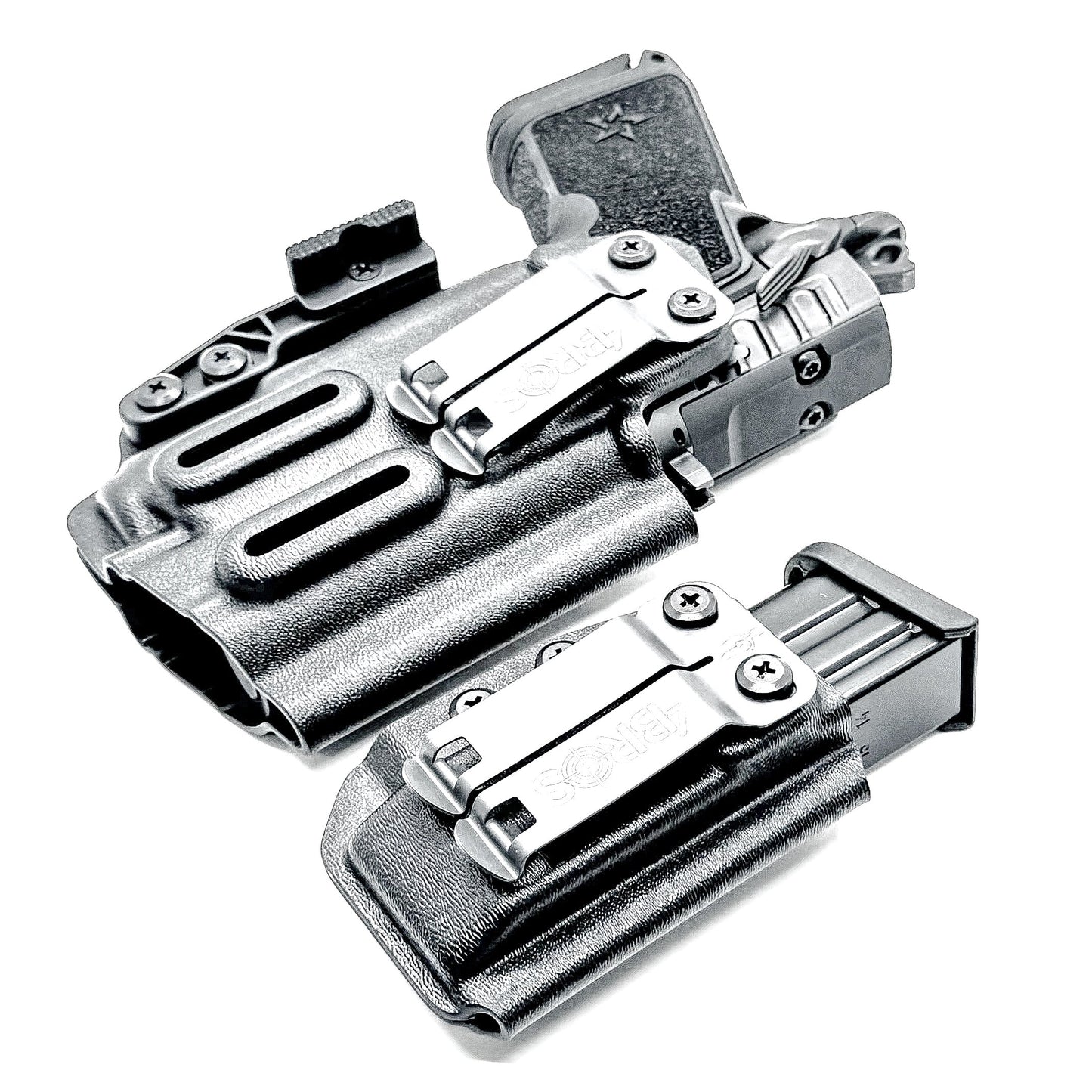STACCATO HD C3.6 & SUREFIRE XC3 IWB HOLSTER WITH MAGAZINE CARRIER COMBO