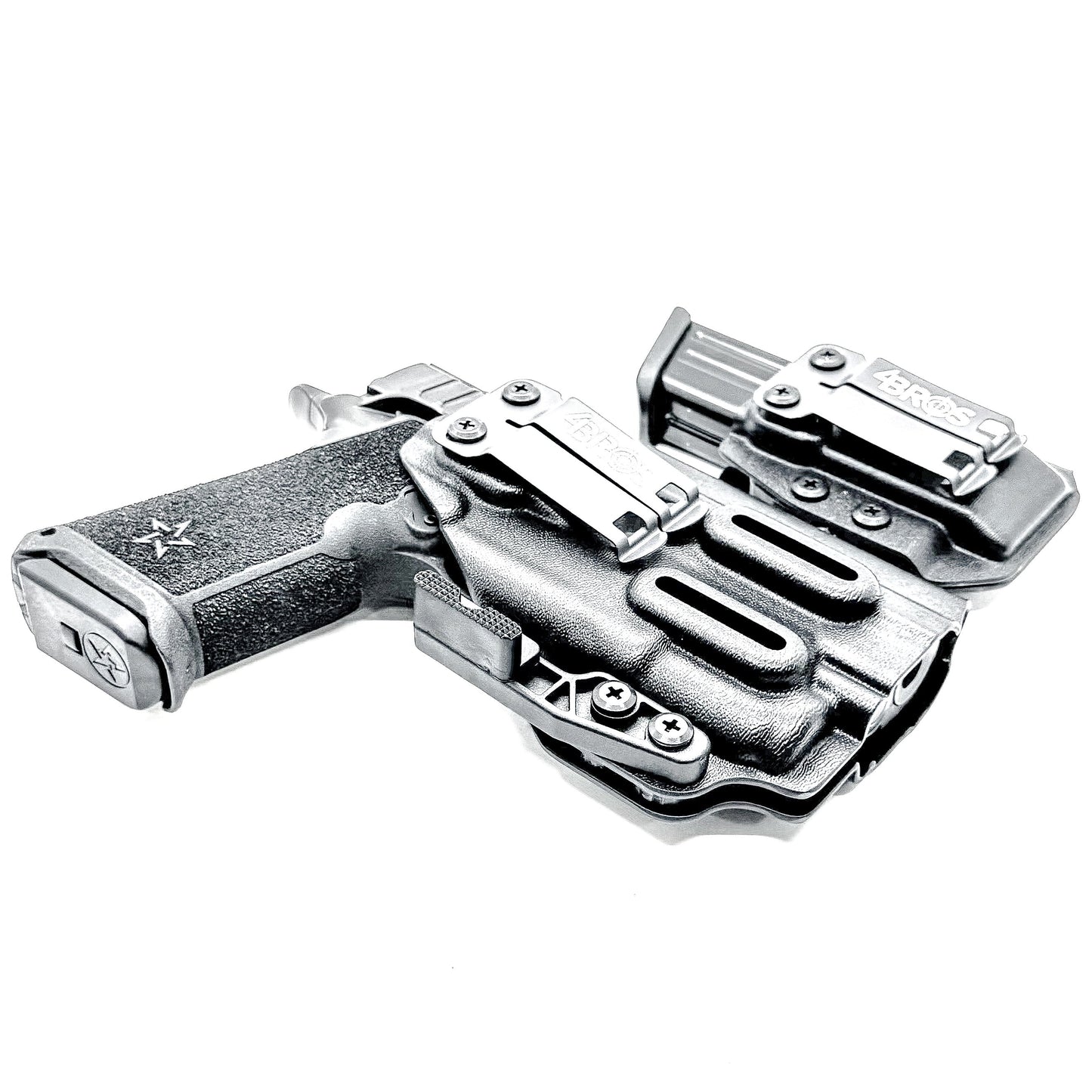 STACCATO HD P4 & SUREFIRE XC3 IWB HOLSTER WITH MAGAZINE CARRIER COMBO