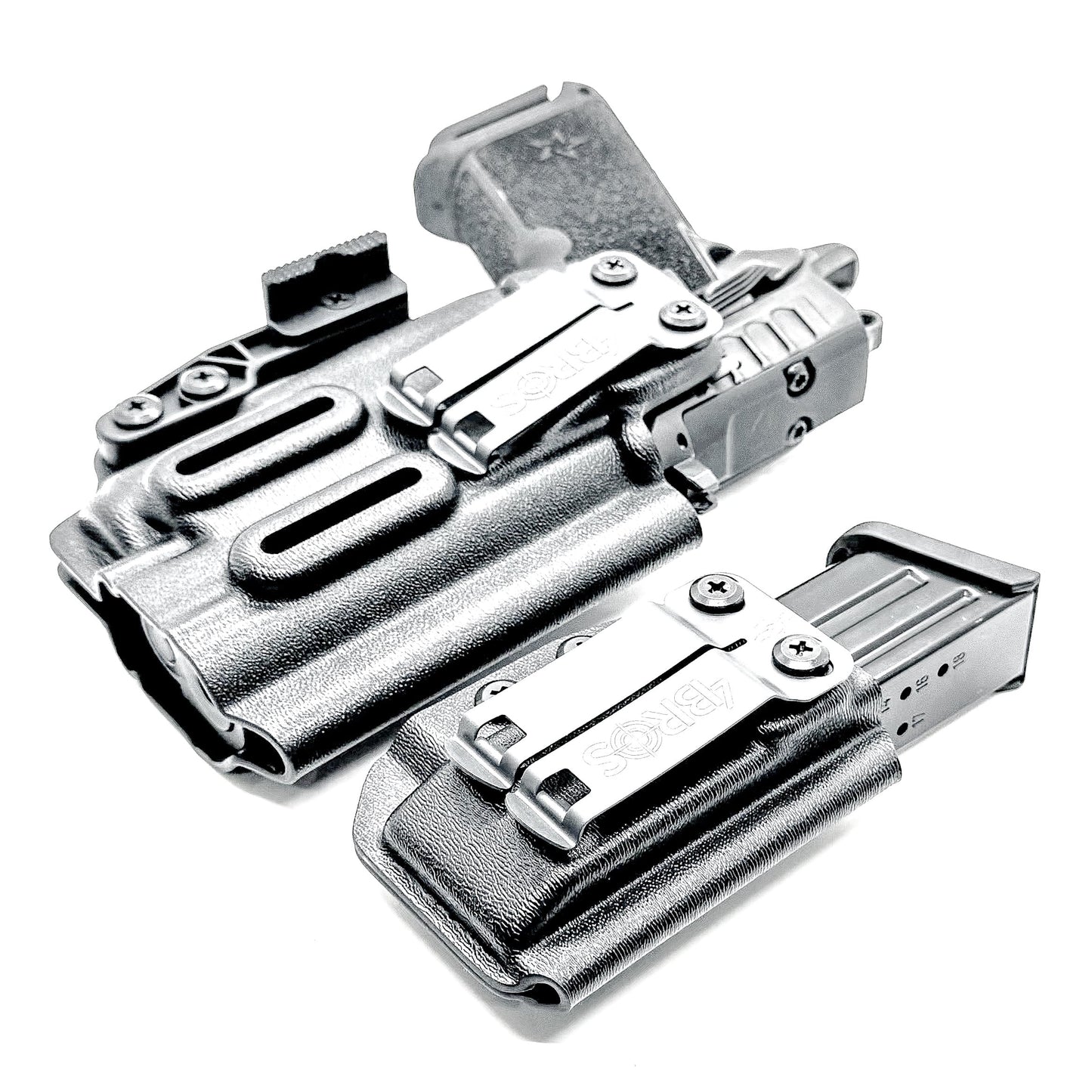 STACCATO HD P4 & SUREFIRE XC3 IWB HOLSTER WITH MAGAZINE CARRIER COMBO