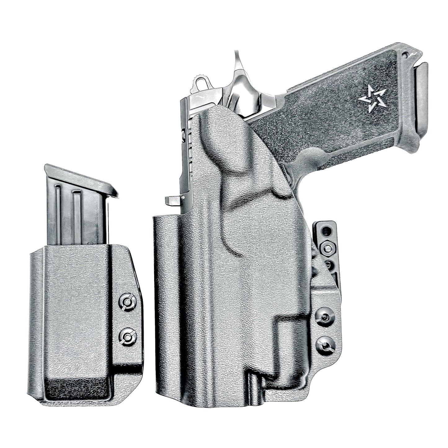 STACCATO HD P4 & SUREFIRE XC3 IWB HOLSTER WITH MAGAZINE CARRIER COMBO