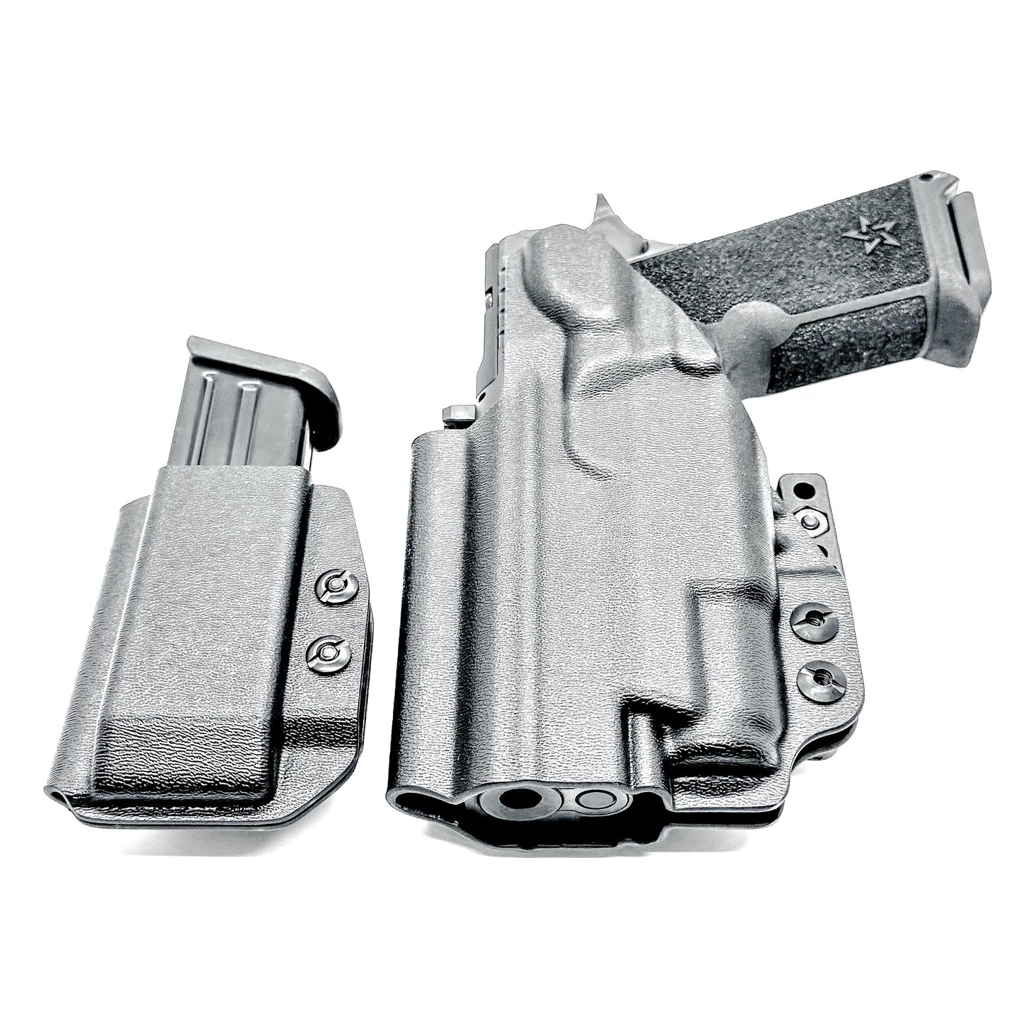 STACCATO HD P4 & SUREFIRE XC3 IWB HOLSTER WITH MAGAZINE CARRIER COMBO