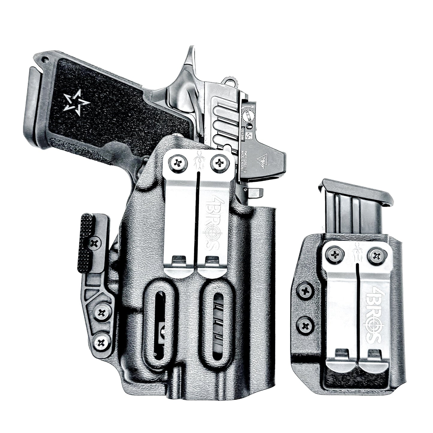 STACCATO HD C4X & SUREFIRE XC3 IWB HOLSTER WITH MAGAZINE CARRIER COMBO