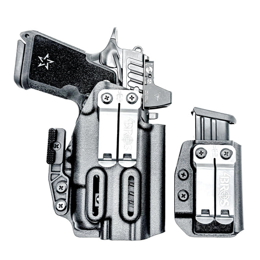 STACCATO HD C4X & SUREFIRE XC3 IWB HOLSTER WITH MAGAZINE CARRIER COMBO