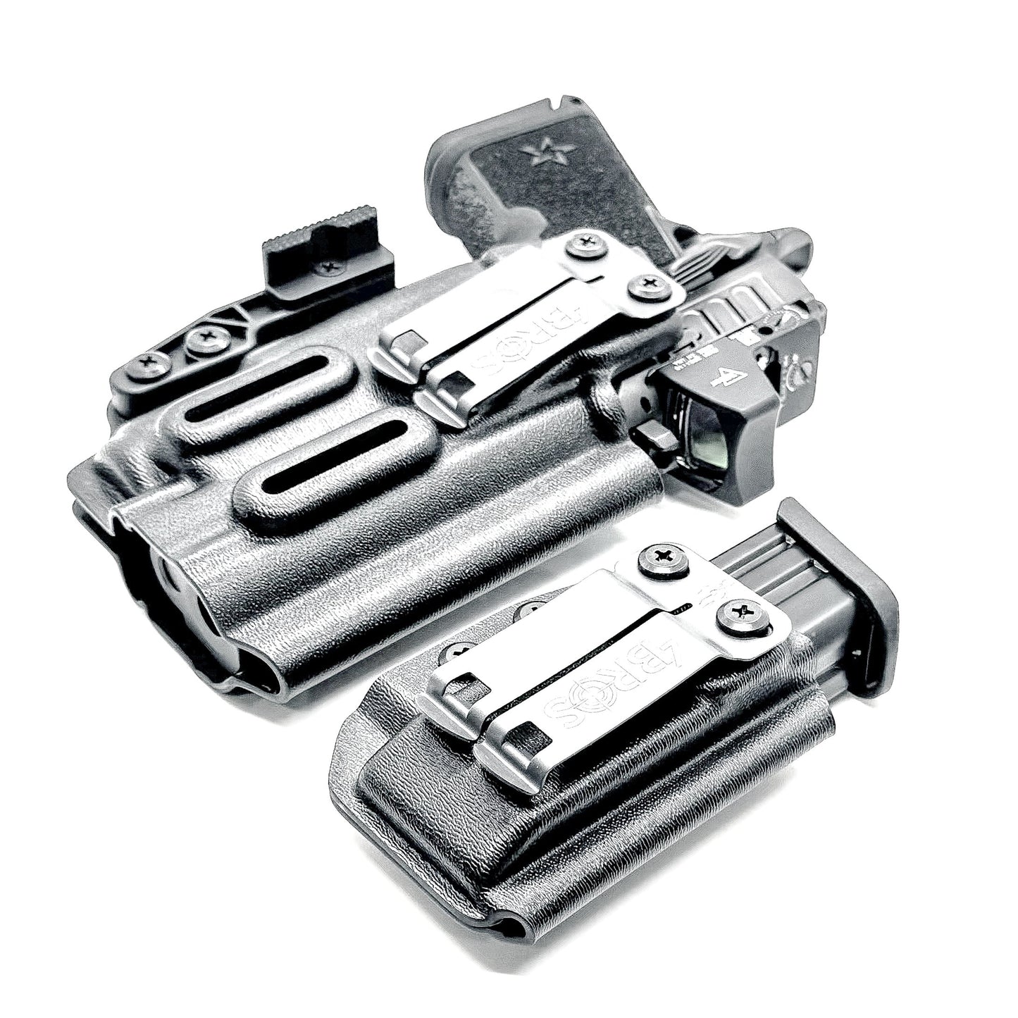 STACCATO HD C4X & SUREFIRE XC3 IWB HOLSTER WITH MAGAZINE CARRIER COMBO
