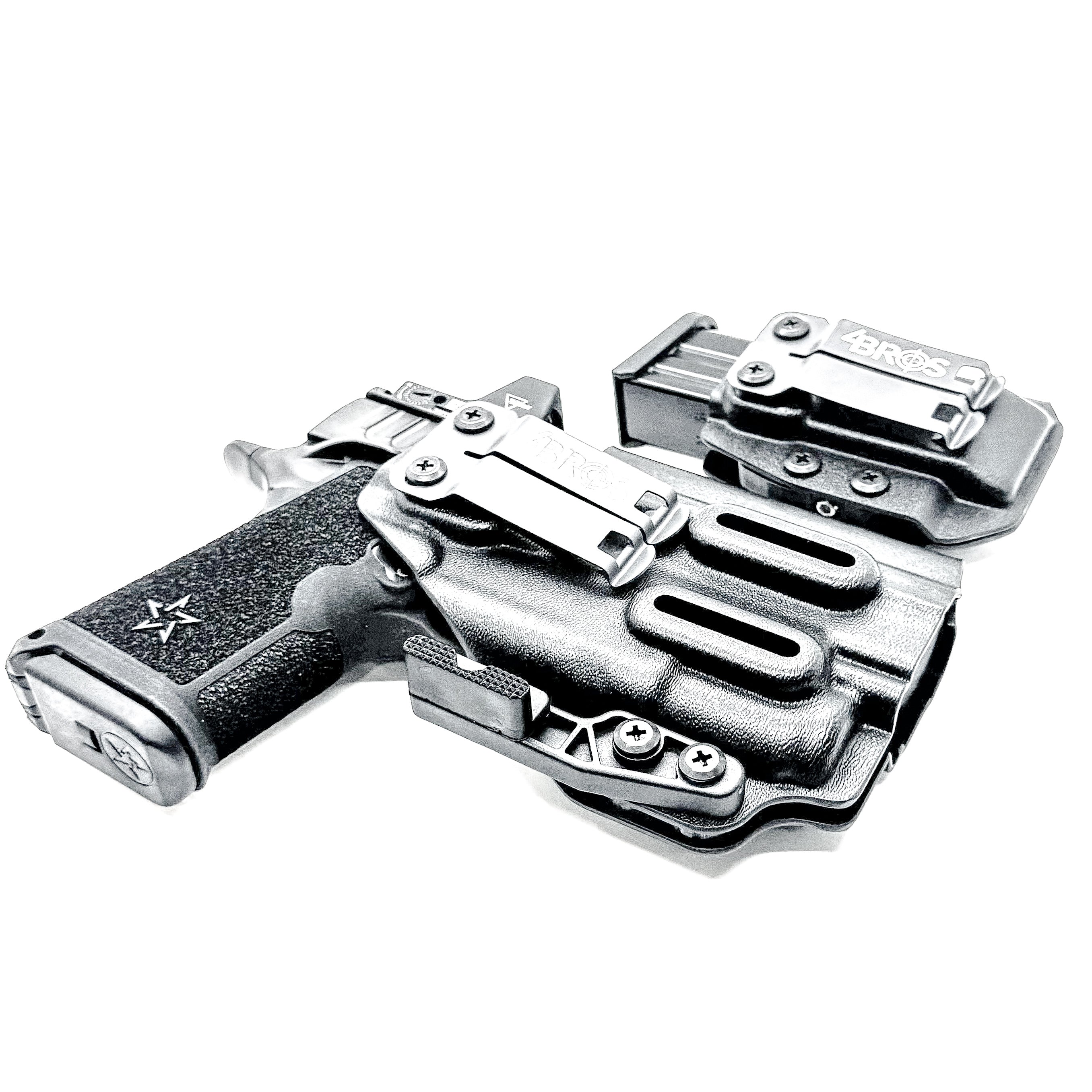 STACCATO HD C4X & SUREFIRE XC3 IWB HOLSTER WITH MAGAZINE CARRIER