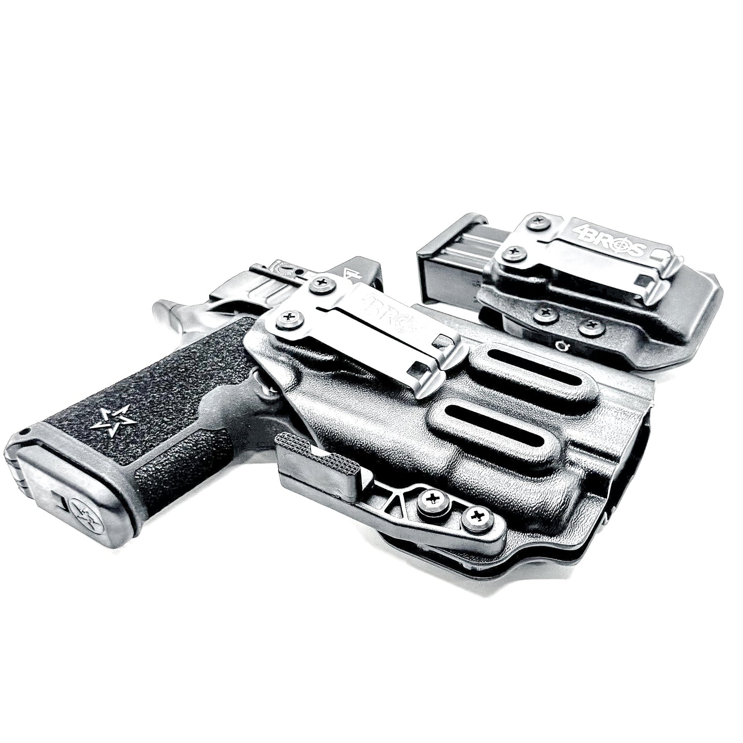 STACCATO HD C4X & SUREFIRE XC3 IWB HOLSTER WITH MAGAZINE CARRIER COMBO