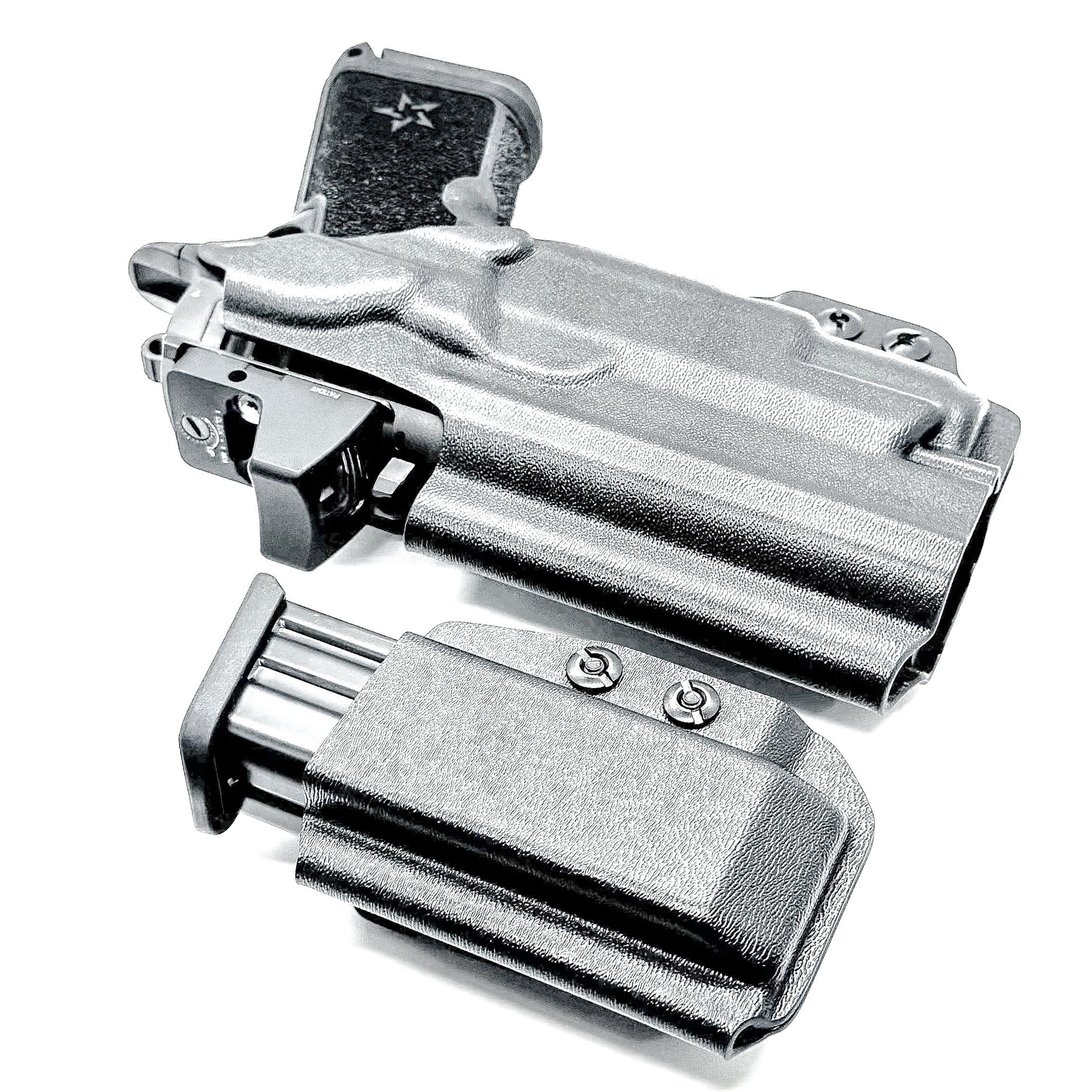 STACCATO HD C4X & SUREFIRE XC3 IWB HOLSTER WITH MAGAZINE CARRIER