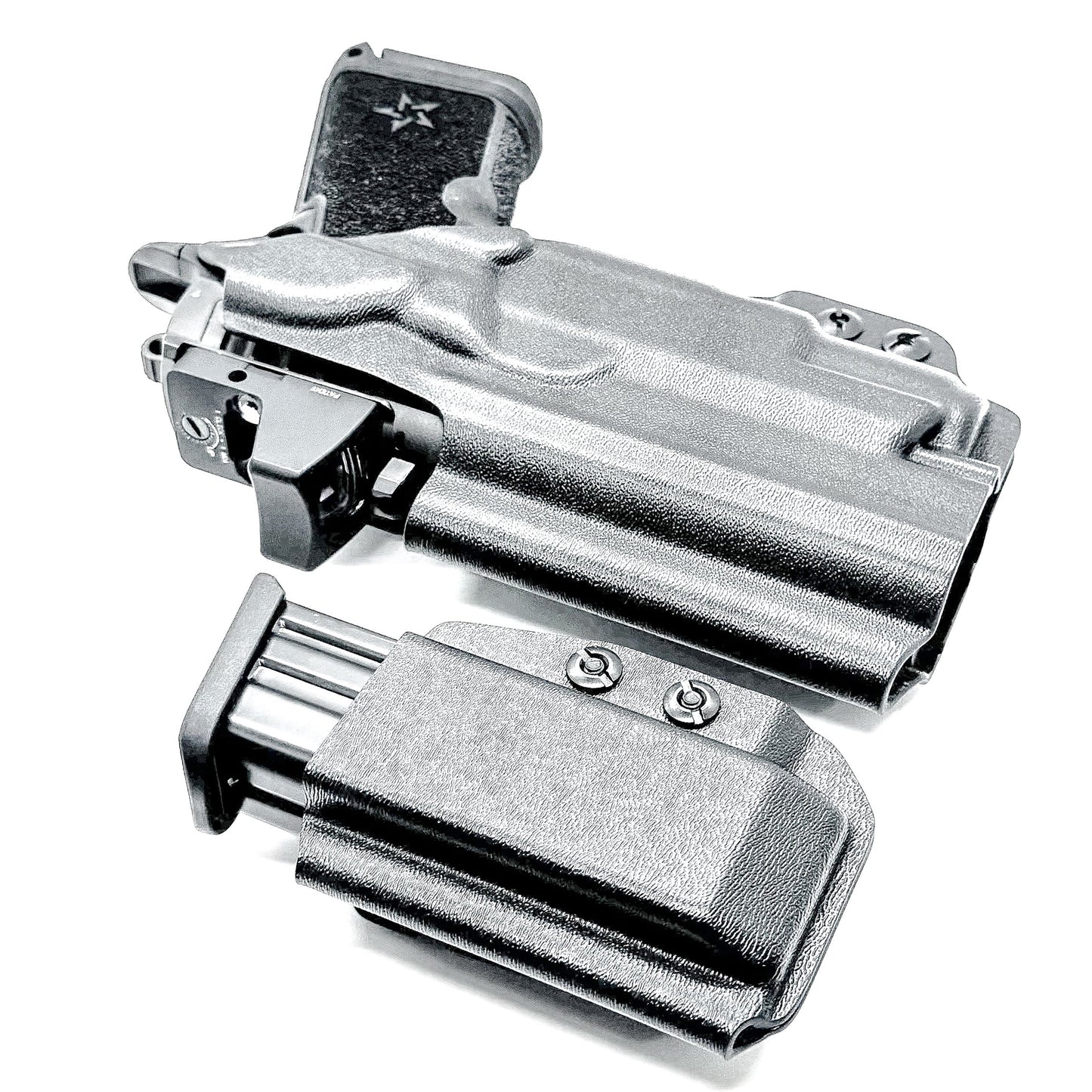 STACCATO HD C4X & SUREFIRE XC3 IWB HOLSTER WITH MAGAZINE CARRIER COMBO