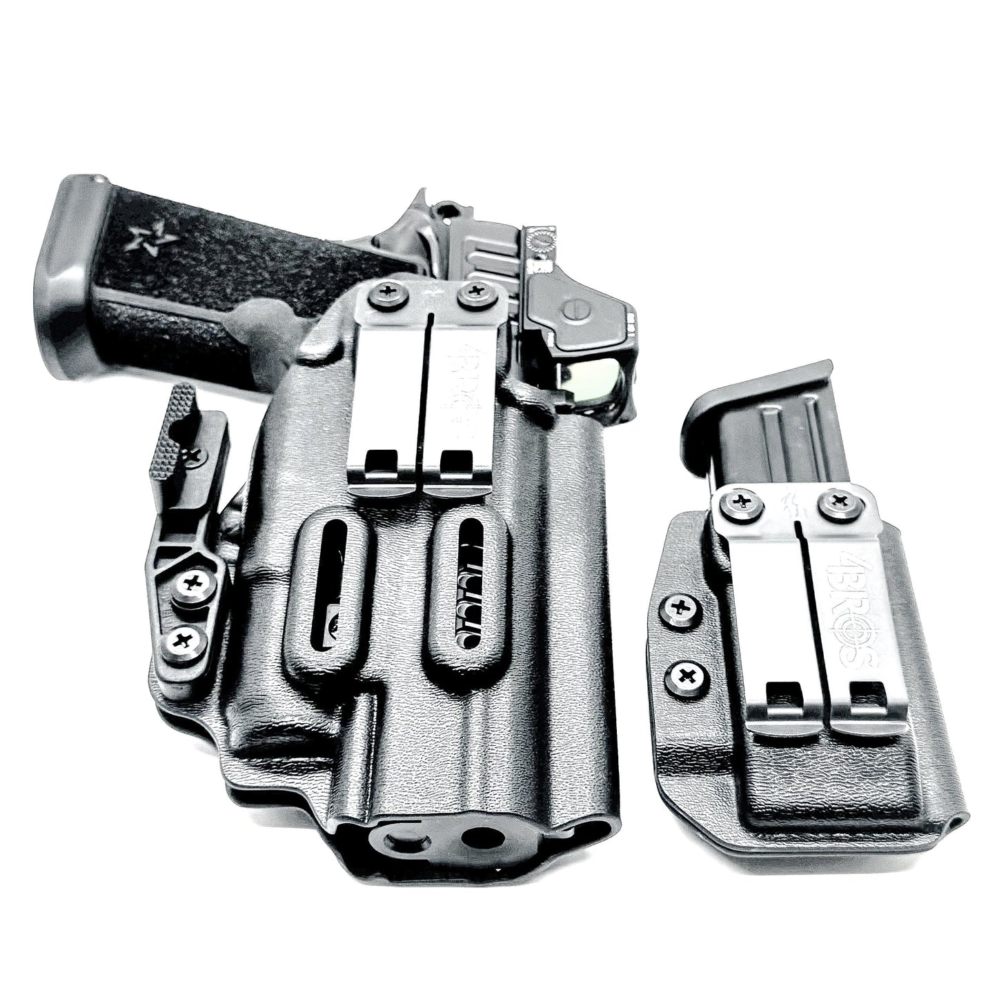 STACCATO HD P4.5 & SUREFIRE XC3 IWB HOLSTER WITH MAGAZINE CARRIER COMBO