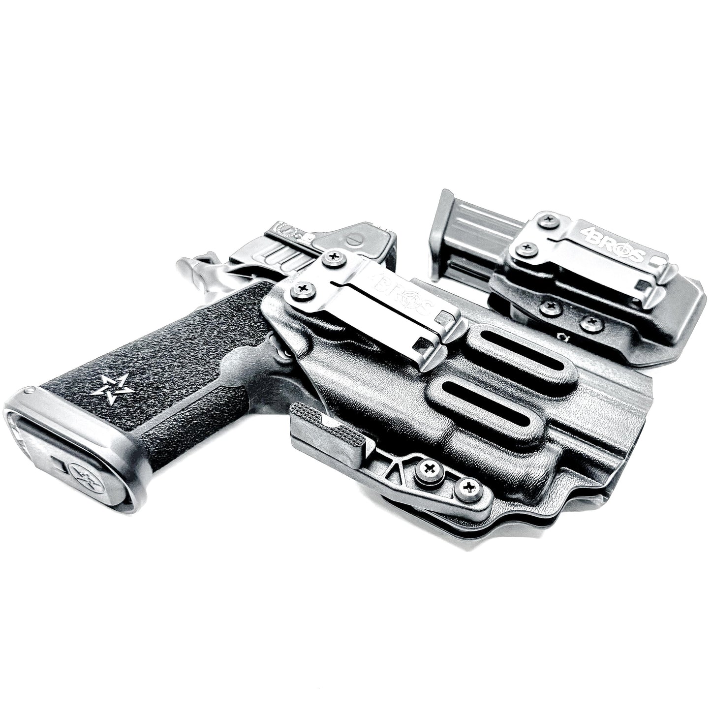 STACCATO HD P4.5 & SUREFIRE XC3 IWB HOLSTER WITH MAGAZINE CARRIER COMBO
