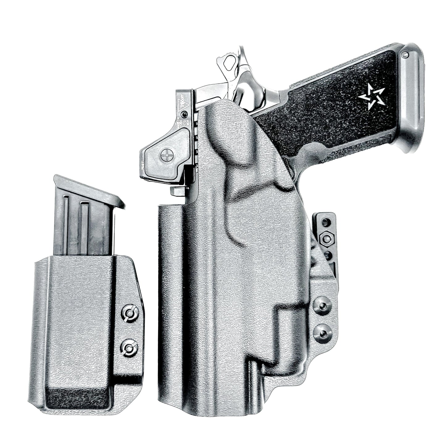 STACCATO HD P4.5 & SUREFIRE XC3 IWB HOLSTER WITH MAGAZINE CARRIER COMBO