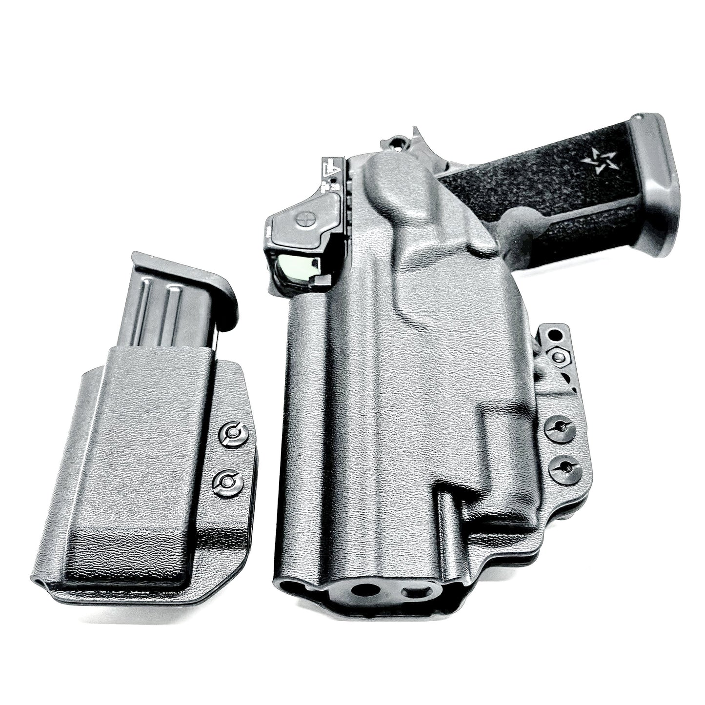 STACCATO HD P4.5 & SUREFIRE XC3 IWB HOLSTER WITH MAGAZINE CARRIER COMBO