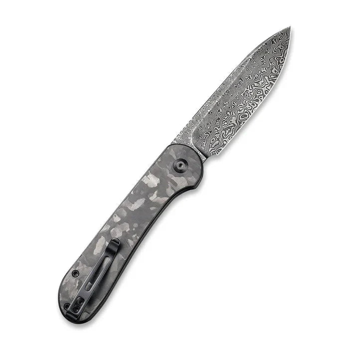 CIVIVI BUTTON LOCK ELEMENTUM POCKET KNIFE CARBON FIBER HANDLE