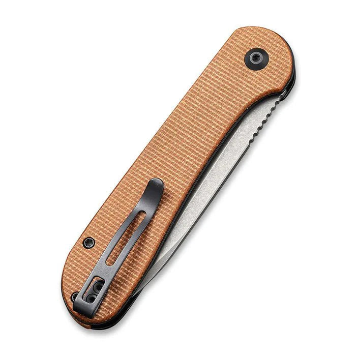 CIVIVI BUTTON LOCK ELEMENTUM POCKET KNIFE MICARTA HANDLE